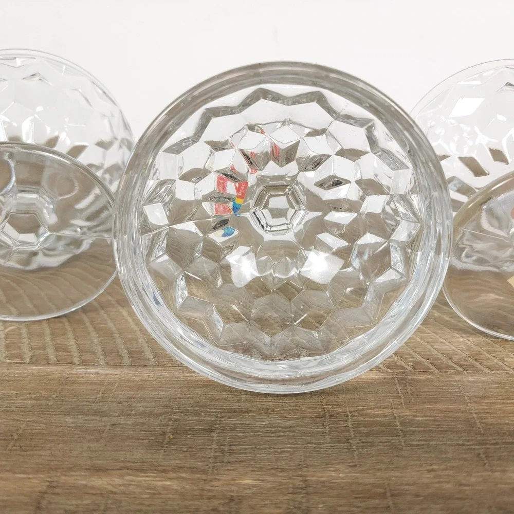 Set of 4 Vintage Fostoria American Champagne Low Sherbet Footed Glasses‎
